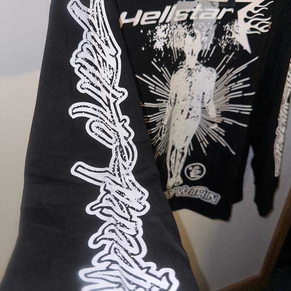 Hellstar Black Graphic Long Sleeve Tee - Picture 3 of 5